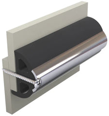 VETUS Vinyl rubbing strake, dark grey, POLY4S 40 x 31 mm, excl. inlay, coil of 30 m, (price per m) POLY4SL