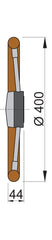 VETUS Teak steering wheel type PRO, Ø 40 cm PRO40T