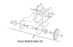 Powerwinch Drum Shaft & Gear Kit (K) RC23,RC30