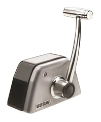 VETUS Single lever remote control, top mounting, with stainless steel (AISI 316) handle and T-bar and black/grey aluminium housing