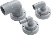 VETUS Hose connection, Ø 38 mm, right angle, for rigid tanks RT38B