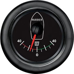 VETUS Rudder position indicator, black, 12/24 V, cut-out size Ø 52 mm (excl. sensor) RUDDB