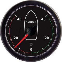 VETUS Rudder position indicator, black, 12/24 V, cut-out size Ø 100 mm (excl. sensor) RUDDB40