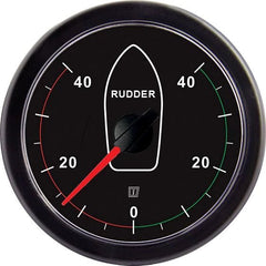 VETUS Rudder position indicator, black, 12/24 V, cut-out size Ø 100 mm (excl. sensor) RUDDB40