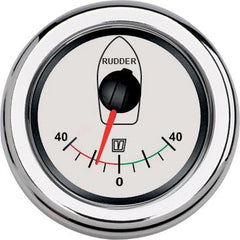 VETUS Rudder position indicator, white, 12/24 V, cut-out size Ø 52 mm (excl. sensor) RUDDW
