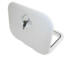 Hatch -Deluxe &Lock 375x270 White