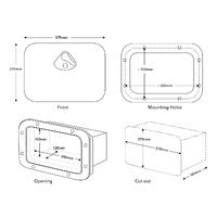 Hatch -Dlx Box & Lock 375x270 Wht