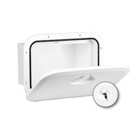 Hatch -Dlx Box & Lock 375x270 Wht