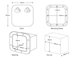 Hatch -Dlx &Box 375x370 White