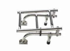 VETUS Folding stainless steel (AISI 316) boarding ladder, transom mounted, with 3 steps, unfolded length 625 mm SLF3A