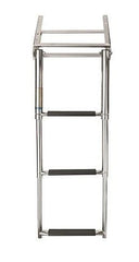 VETUS Telescopic stainless steel (AISI 316) boarding ladder with 3 steps, extended length 875 mm SLT3PA