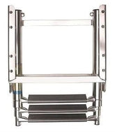 VETUS Telescopic stainless steel (AISI 316) boarding ladder with 3 steps, extended length 875 mm SLT3PA