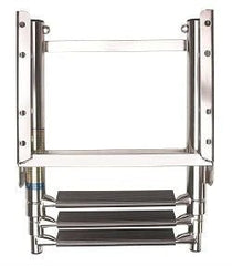 VETUS Telescopic stainless steel (AISI 316) boarding ladder with 3 steps, extended length 875 mm SLT3PA