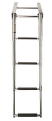 VETUS Telescopic stainless steel (AISI 316) boarding ladder with 4 steps, extended length 1165 mm SLT4PA