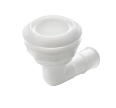VETUS Thru-hull, 90 degree angled with high flange, Delrin, for hose Ø 25 mm (1") THRH25BH