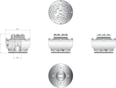 VETUS Flexible coupling type Uniflex 16, shaft Ø 30 mm UNIFL1630