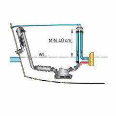 Vetus Anti-Syphon Device with Hose, 13-32mm