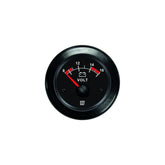 VETUS Voltmeter, black, 12 V (10-16 V), cut-out size Ø 52 mm VLT12B