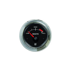 VETUS Waste water level indicator, black, 12 / 24 V, cut-out size Ø 52 mm (excl. sensor) WASTB
