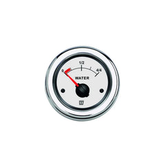 VETUS Water level indicator, white, 12 / 24 V, cut-out size Ø 52 mm (excl. sensor) WATERW