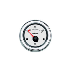 VETUS Water level indicator, white, 12 / 24 V, cut-out size Ø 52 mm (excl. sensor) WATERW
