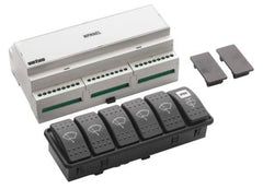 VETUS Windscreen wiper control panel for up to 5 wipers, 12 / 24 V, incl. switches WPANEL