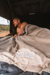 Pallinup Heavy Duty Cotton Queen Sleeping Bag, 0-5°C, Flannel Inner, 152 x 200cm