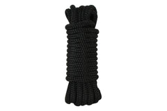 Premium Double Braided Black Nylon Dock Line 10mm x 6m with Mesh Storage Bag