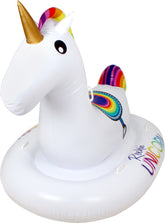 ROCKING UNICORN W/ 6 PLASTIC HANDLES 215X126X141CM INFLATED