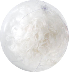 Large Inflatable White Feather Beach Ball 60cm