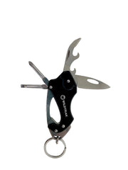 Wildtrak™ 6 in 1 Multi Function Tool Key Ring with Army Knife