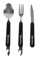 3 Piece Foldable Cutlery Set with Pouch