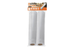 Vacuum Sealer Rolls 2Pack, Food Safe, BPA Free, Extruded Multi-Layers, Freezer Safe 28x500cm