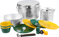 16 Piece Aluminium Mess Kit - 4 Person, Lightweight and Compact
