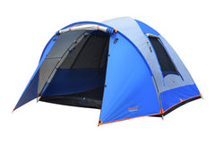 Wildtrak™ Tanami Series II 6V Dome Tent with Front Vestibule, Easy Assemble, XL Windows, Heavy Duty Floor, Shock Corded Fibreglass & Steel Poles, Ultrafine Mesh, J Hook Connections, Waterproof Fly, Carry Bag with Handles 280x305cm