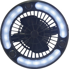 Portable 2in1 LED Light and Fan 16.7x18.5cm, 50 Hours Low Speed, Battery Operated