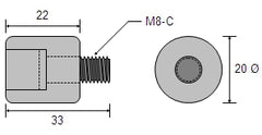 CDZ9-007 Yanmar Zinc Engine Anode