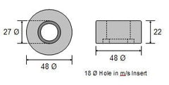 CDZ9-088 Hamilton Jet Zinc Ring Anode