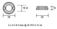 CDZ9-095 Vetus Bow Thruster Zinc Anode