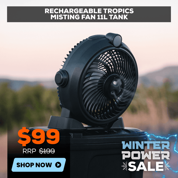 Wildtrak Rechargeable Tropics Misting Fan 11L Tank