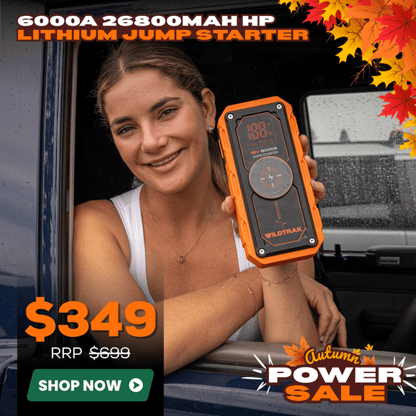 Wildtrak Heavy-Duty 6000A 26800mAh HP Lithium Car & 4WD Jump Starter (Petrol & Diesel)