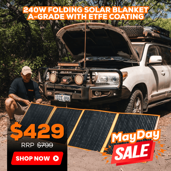 240W FOLDING SOLAR BLANKET A-GRADE WITH ETFE COATING