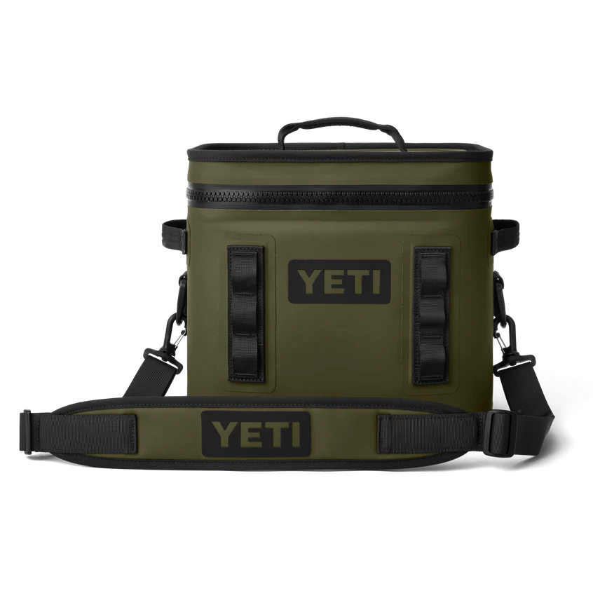 YETI Hopper Flip 12 Soft Cooler  Olive/Black