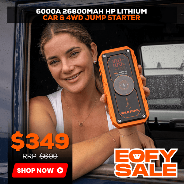 Wildtrak Heavy-Duty 6000A 26800mAh HP Lithium Car & 4WD Jump Starter (Petrol & Diesel)