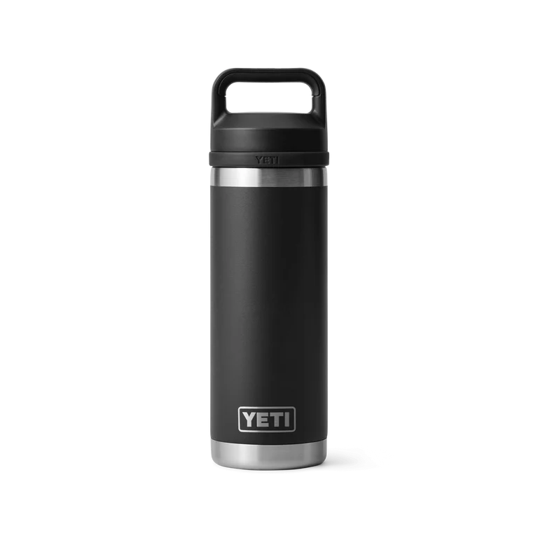 YETI Rambler 18oz Bottle Black w/ Chug Cap