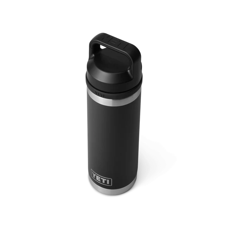 YETI Rambler 18oz Bottle Black w/ Chug Cap