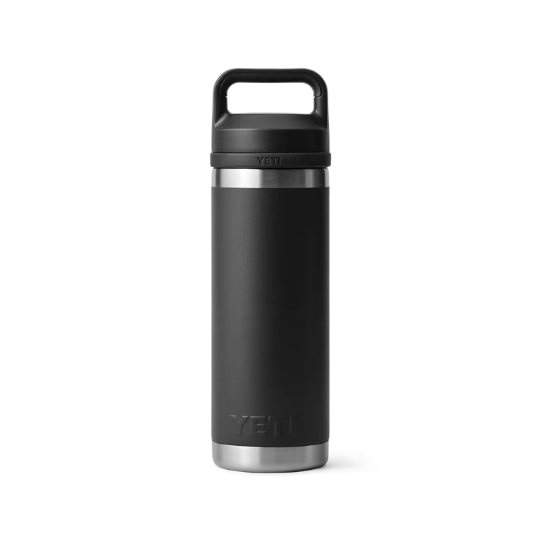 YETI Rambler 18oz Bottle Black w/ Chug Cap