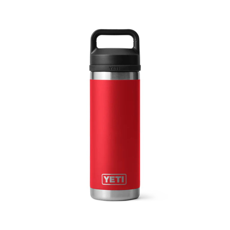 YETI Rambler 18oz Bottle Rescue Red w/ Chug Cap