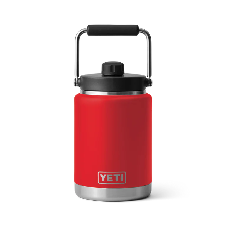 YETI Rambler Half Gallon Jug Rescue Red