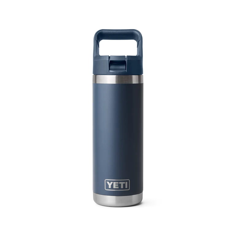 YETI Rambler 18oz Straw Bottle Navy